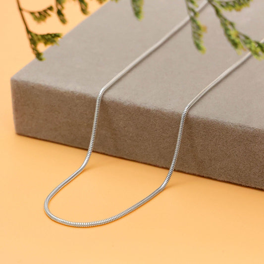 Pure 925 Silver Chain - Vibrant Spring Design With Silver Finish - Tweov Jewels