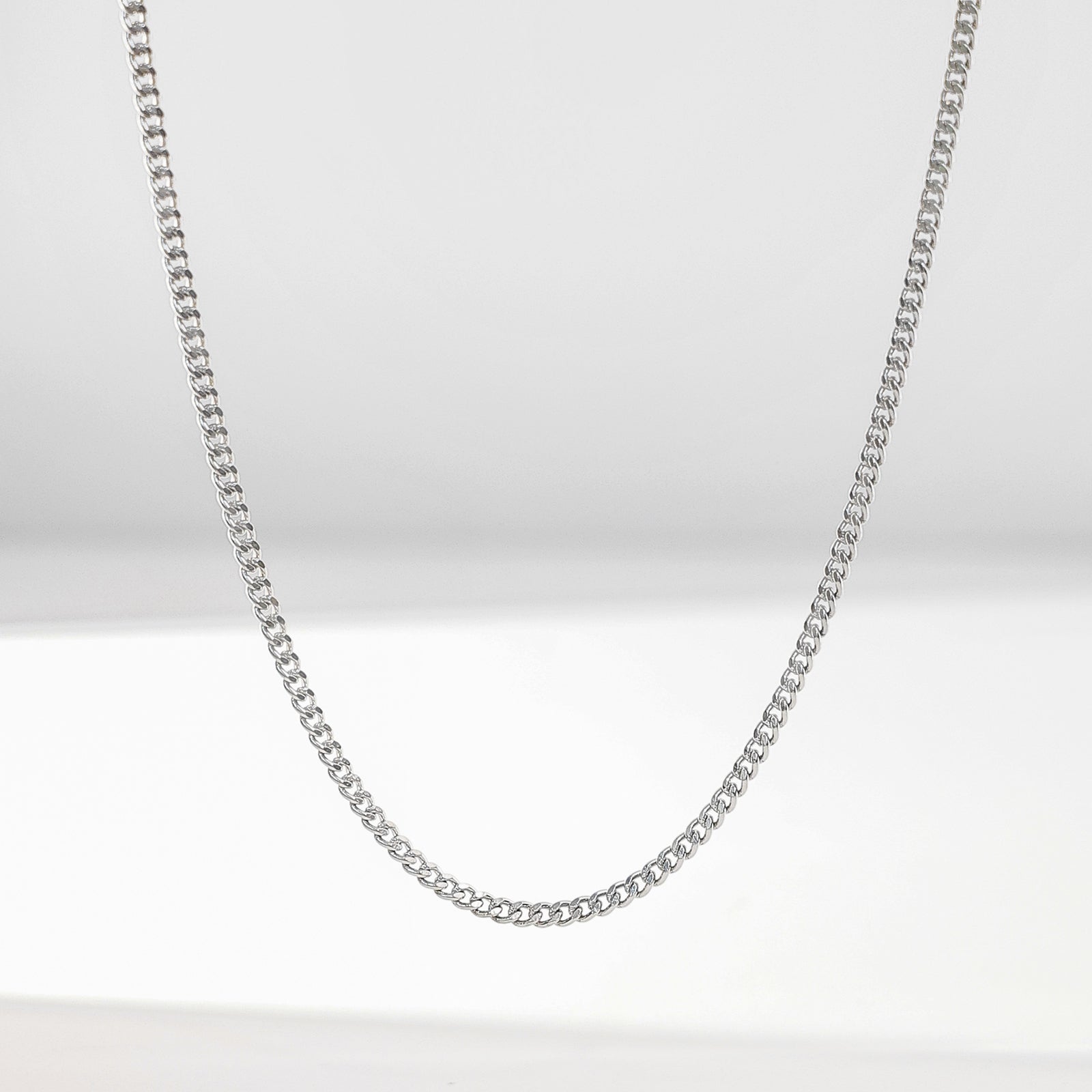 Pure Silver Chain - Cuban Link Curb Model for Men - Tweov Jewels