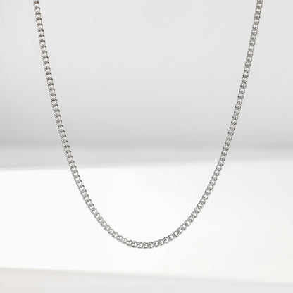 Pure Silver Chain - Cuban Link Curb Model for Men - Tweov Jewels