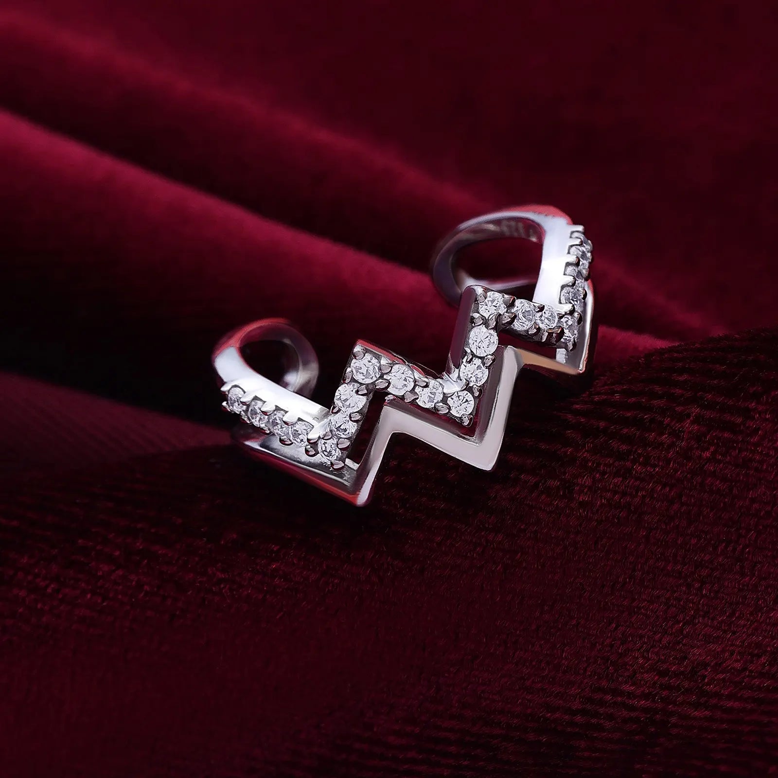 Silver Wave Ring for Women - Tweov Jewels