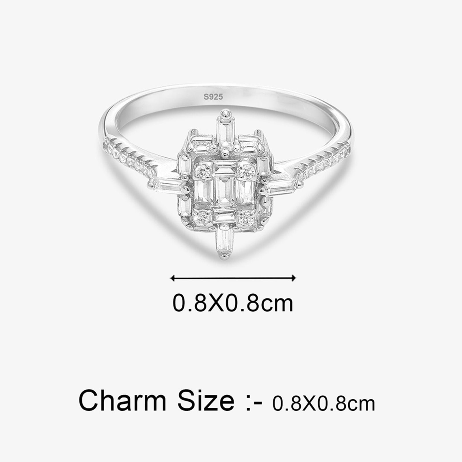 CZ Cocktail Halo Ring for Women - Tweov Jewels