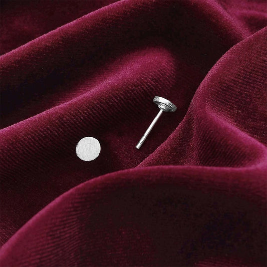 Pure Silver Studs - Lustrous Glitter Finish Model - Tweov Jewels