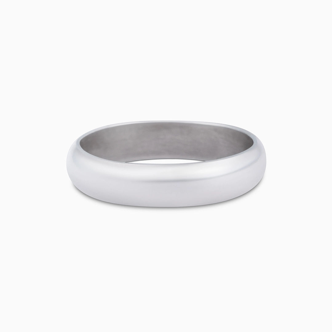 Serenity Of Plain Silver Ring - Tweov Jewels