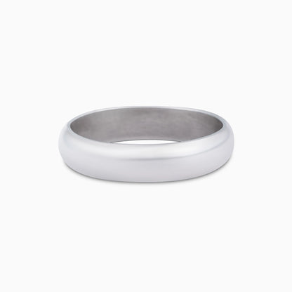 Serenity Of Plain Silver Ring - Tweov Jewels