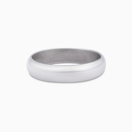 Serenity Of Plain Silver Ring - Tweov Jewels