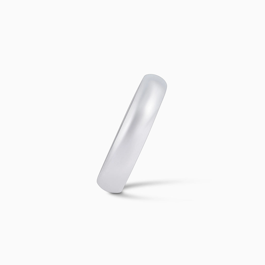Serenity Of Plain Silver Ring - Tweov Jewels