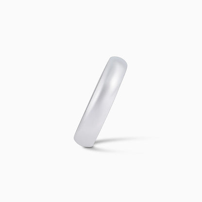 Serenity Of Plain Silver Ring - Tweov Jewels