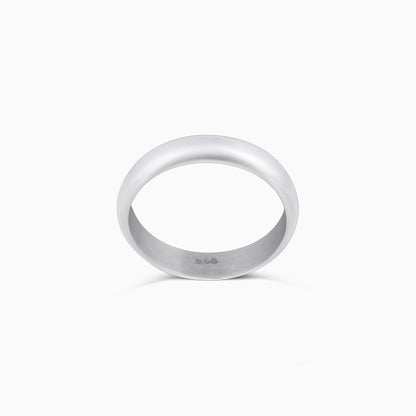 Serenity Of Plain Silver Ring - Tweov Jewels