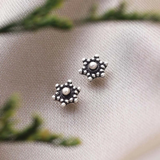 Pure 925 Silver Stud - Oxidized Star Model - Tweov Jewels