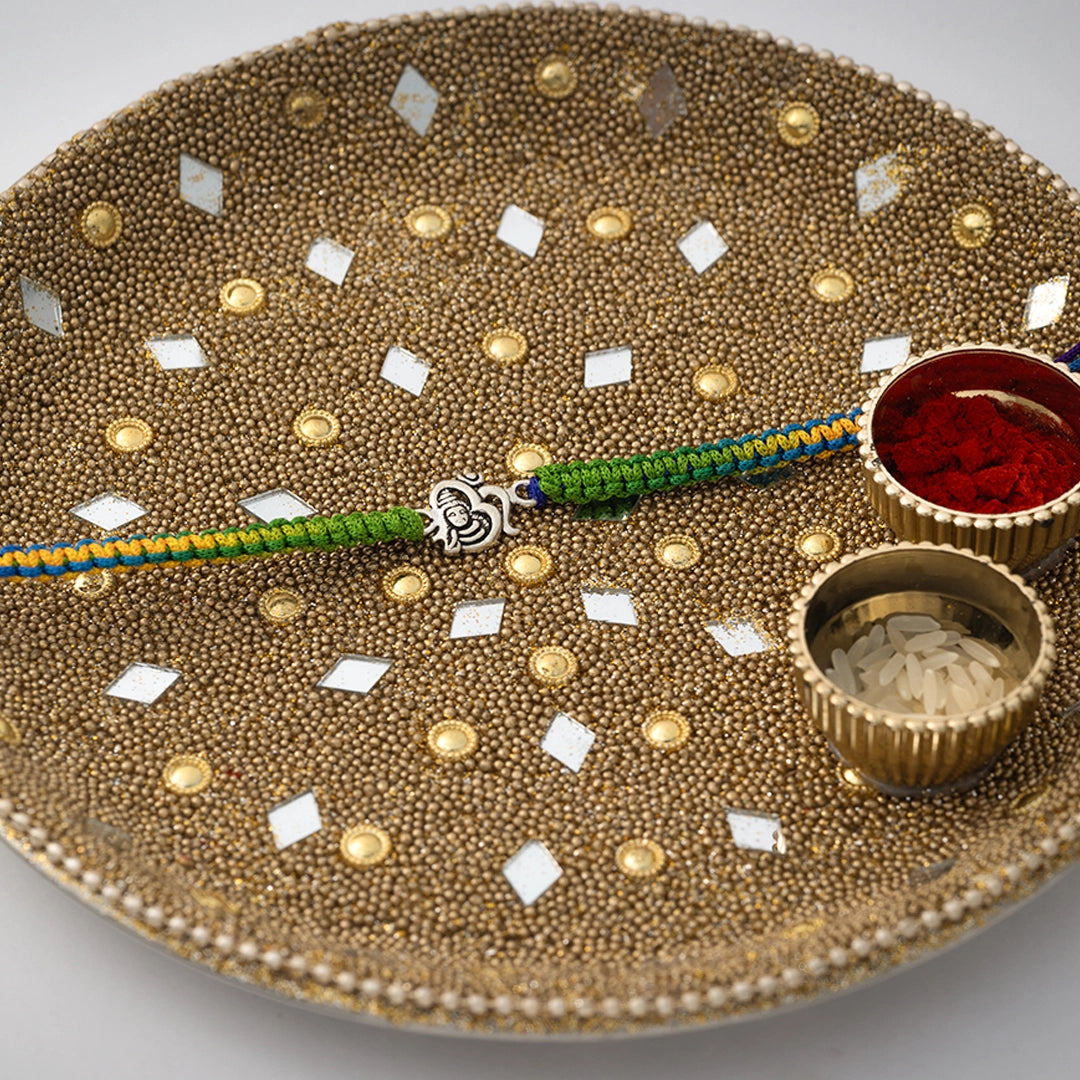 Shivay Silver Rakhi - Tweov Jewels