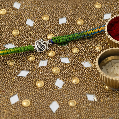 Shivay Silver Rakhi - Tweov Jewels