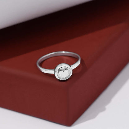 Pure Silver Ring - Silver Finish Proposal Band - Tweov Jewels