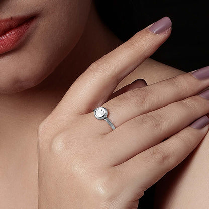 Pure Silver Ring - Silver Finish Proposal Band - Tweov Jewels