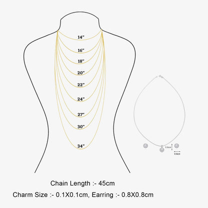 Round Floral Design Silver Pendant & Earrings Set - Tweov Jewels