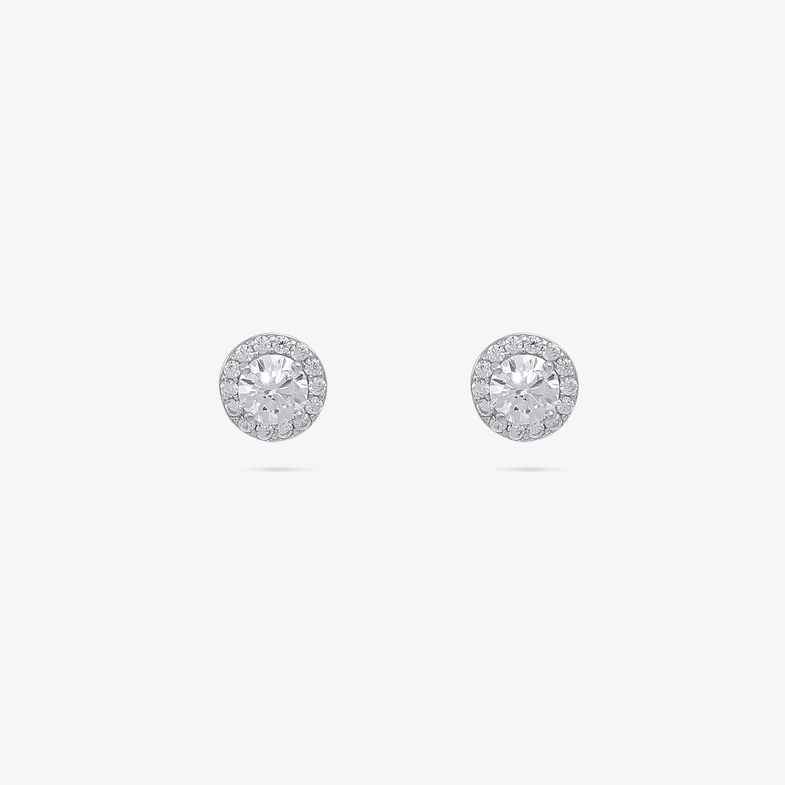 Round Floral Design Silver Pendant & Earrings Set - Tweov Jewels