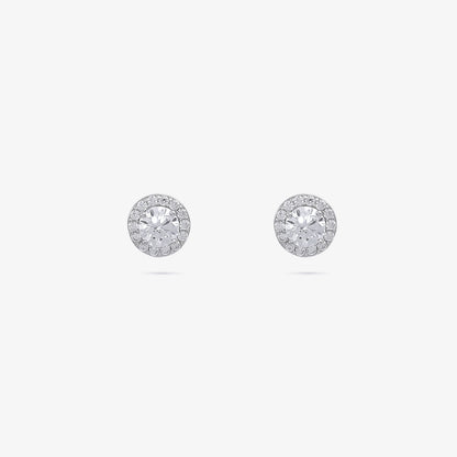 Round Floral Design Silver Pendant & Earrings Set - Tweov Jewels