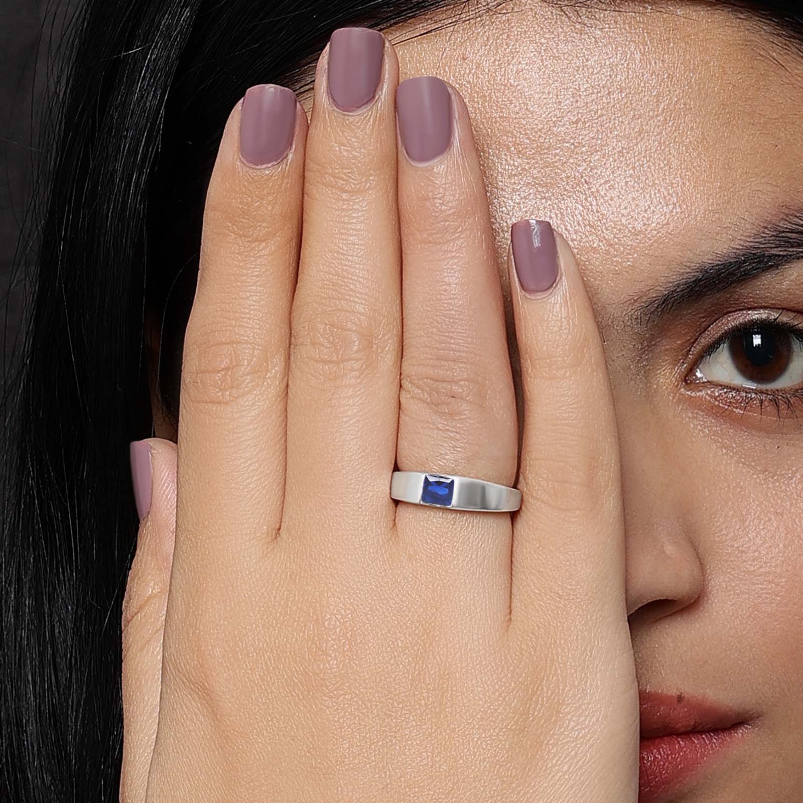The Oxford Blue Stone Ring - Tweov Jewels