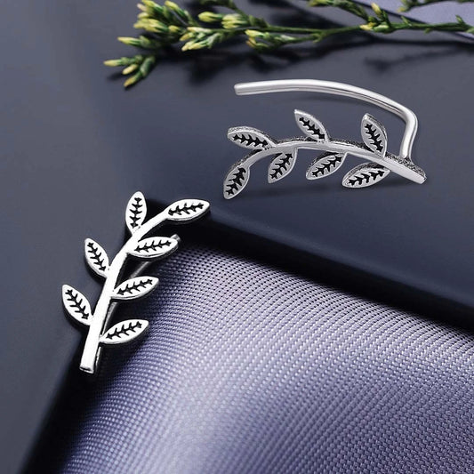 The Silver Ear Climbers Earrings - Tweov Jewels