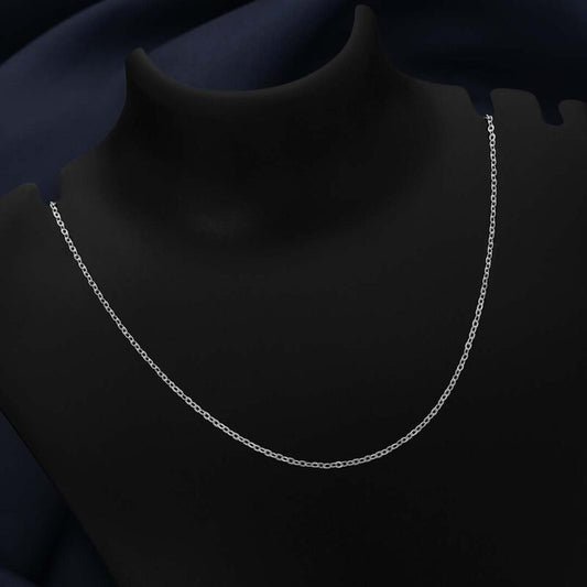 Pure 925 Silver Chain - Sterling Curb Design For Women - Tweov Jewels
