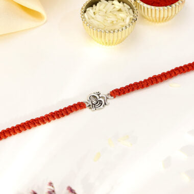 Trishul Silver Rakhi - Tweov Jewels
