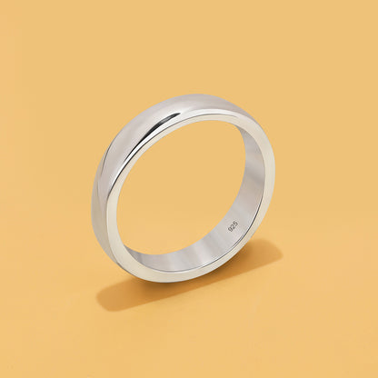 Silver Minimal Plain Ring
