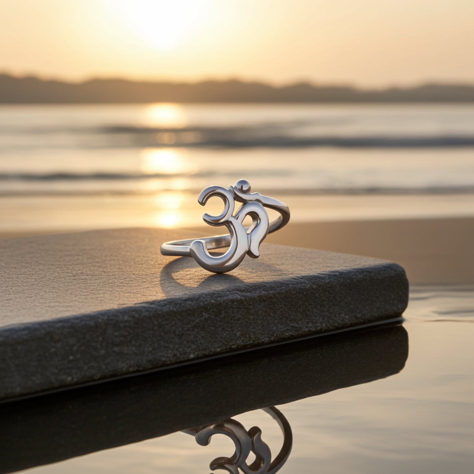 Silver Om Ring