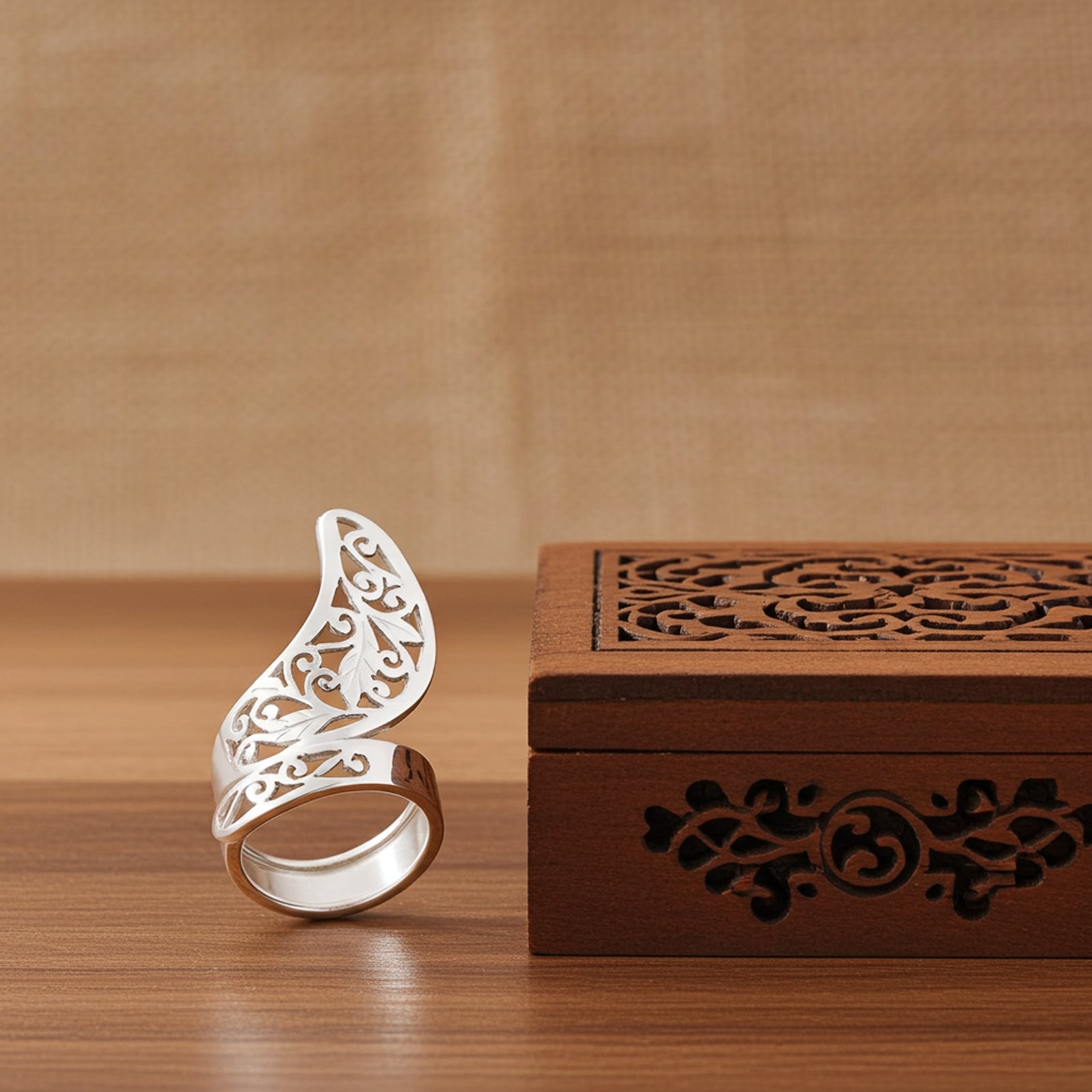 Stylish Open Style Silver Ring for Women