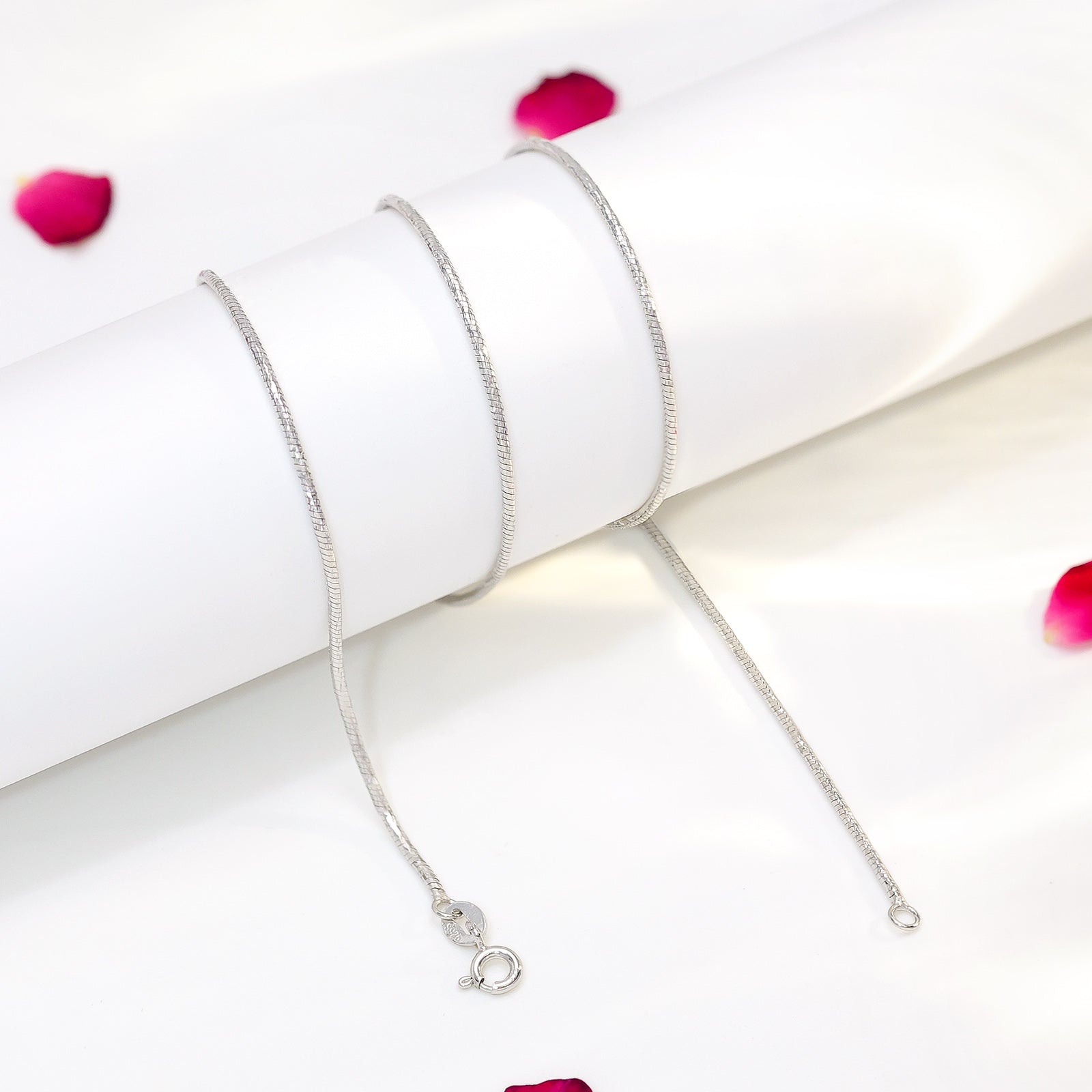 Pure 925 Sterling Silver Thin Snake Chain - Tweov Jewels