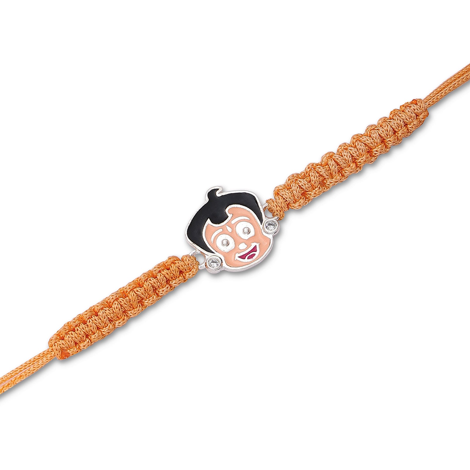 Chota Bheem Silver Rakhi for Kids - Tweov Jewels