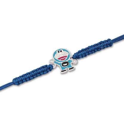 Silver Doraemon Rakhi for Kids - Tweov Jewels