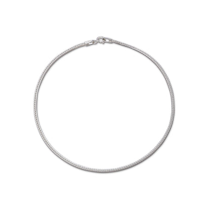 Pure Silver Anklet - Serpent's Grace Ankle Fitting - Tweov Jewels