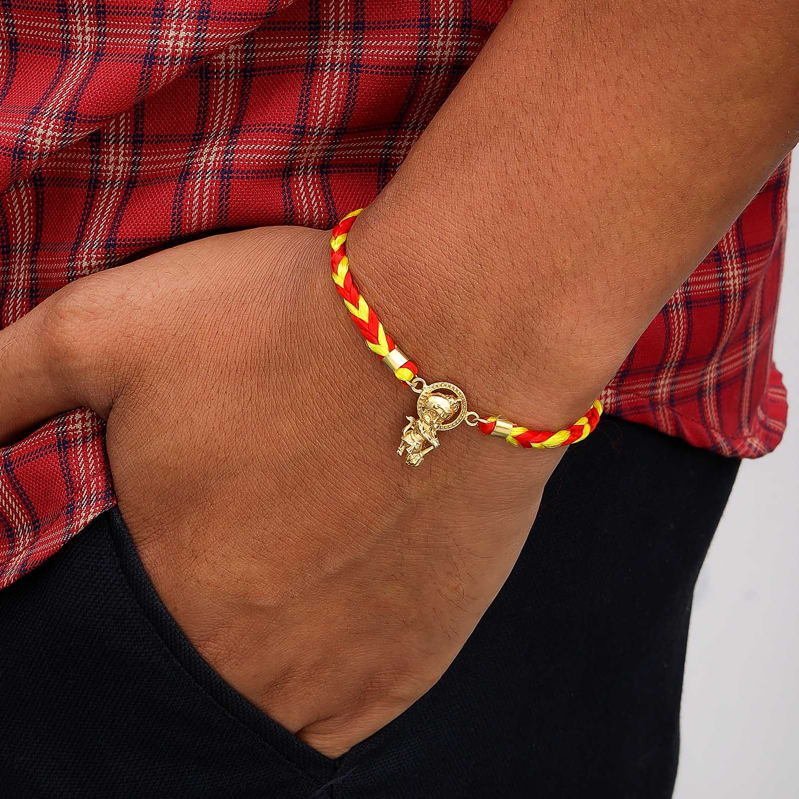 Pure Silver Baby Hanuman Rakhi - Emblem of Loyalty - Tweov Jewels