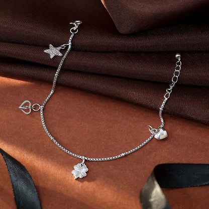 925 Sterling Silver Good Luck Bracelet - Lucky Charm - Tweov Jewels