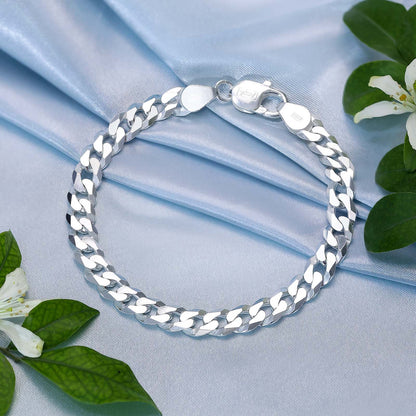 Pure Silver Bracelet - Luxe Cuban Link Model - Tweov Jewels