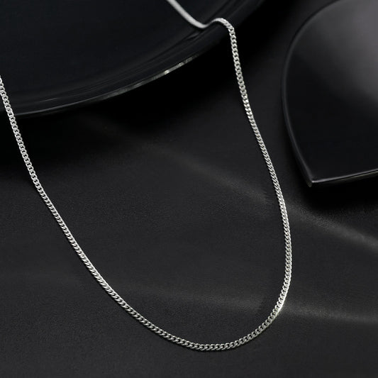 Silver Curb Link Chain for Men - Tweov Jewels