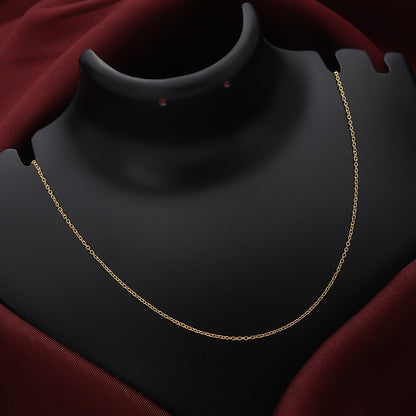 Pure Silver Chain - Golden Anchor Link Chain - Tweov Jewels
