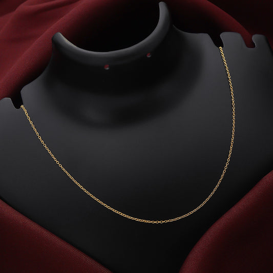 Pure Silver Chain - Golden Anchor Link Chain - Tweov Jewels