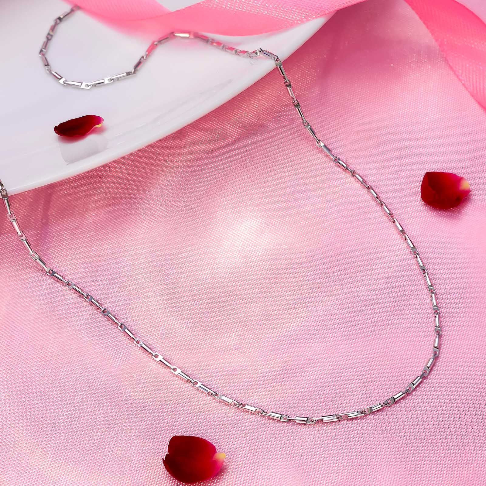 Pure 925 Sterling Silver Designer Link Chain for Women - Tweov Jewels