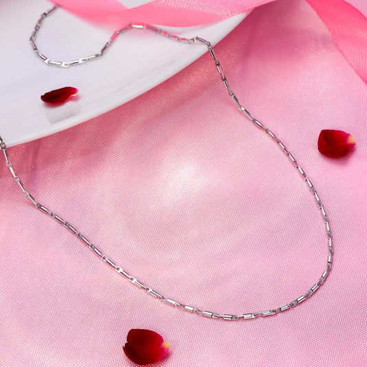 Pure 925 Sterling Silver Designer Link Chain for Women - Tweov Jewels