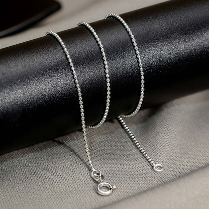 Pure 925 Sterling Silver Fine Ball Chain for Men - Tweov Jewels