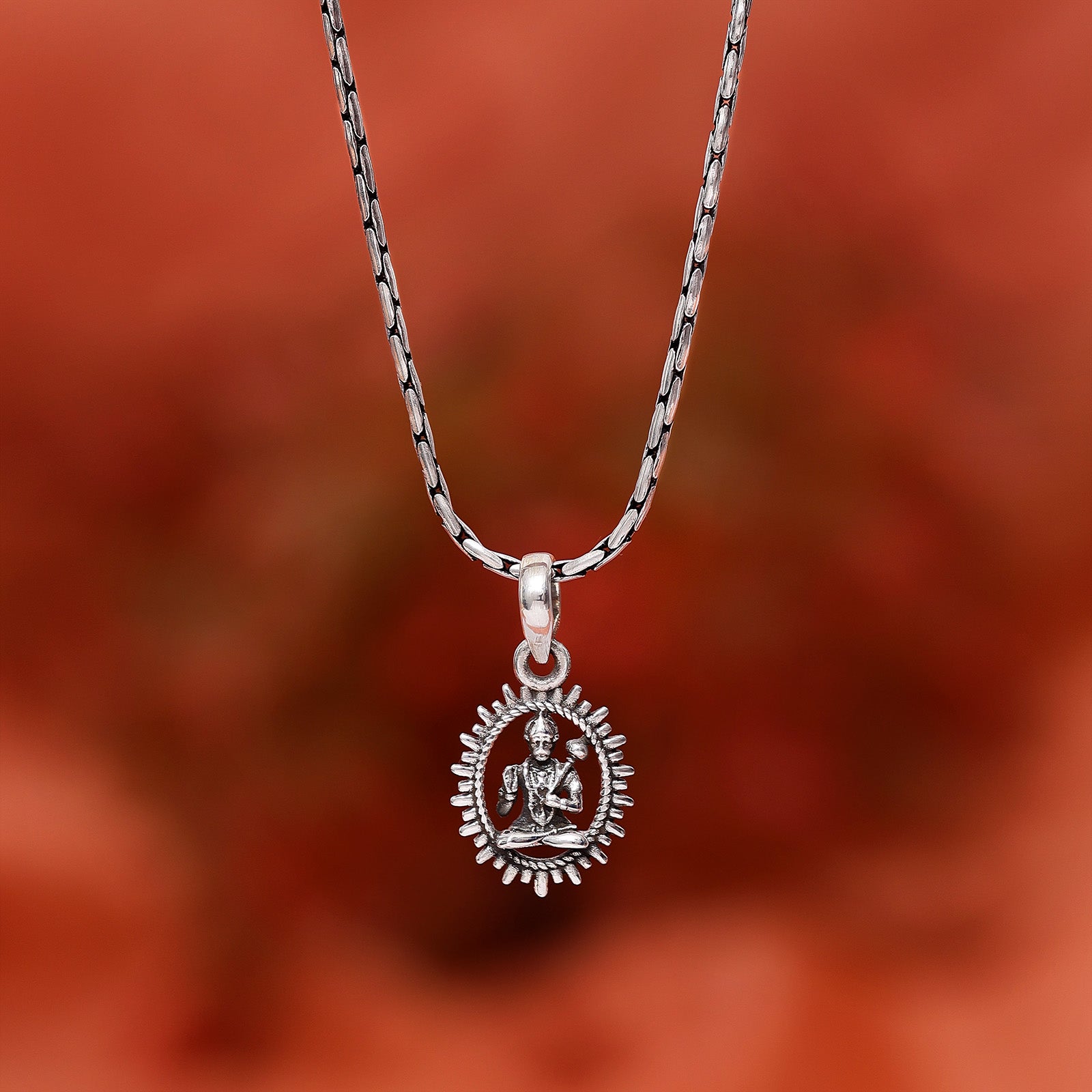 Pure Silver Locket - Hanuman ji Locket for Good Health & Wealth - Tweov Jewels