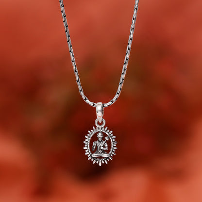 Pure Silver Locket - Hanuman ji Locket for Good Health & Wealth - Tweov Jewels