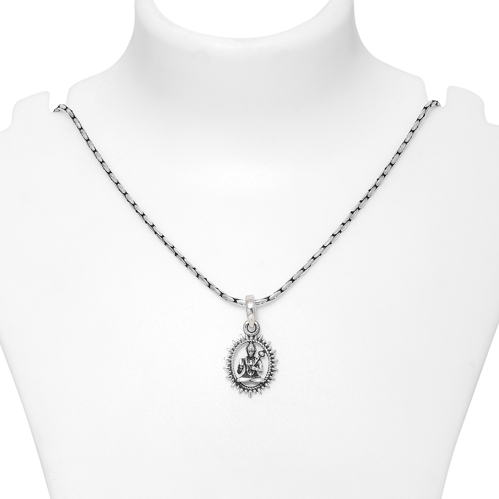 Pure Silver Locket - Hanuman ji Locket for Good Health & Wealth - Tweov Jewels