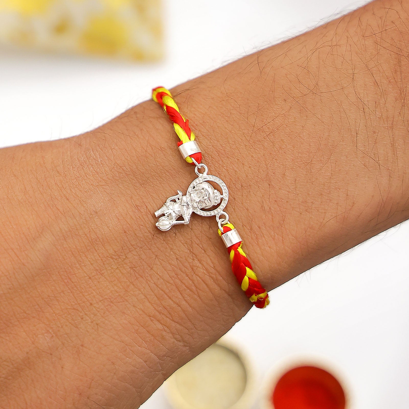 Bal Hanuman Silver Rakhi for Brother - Tweov Jewels