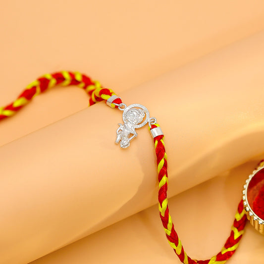 Bal Hanuman Silver Rakhi for Brother - Tweov Jewels