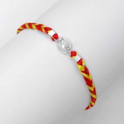 CZ Oval Silver Rakhi for Brother - Tweov Jewels