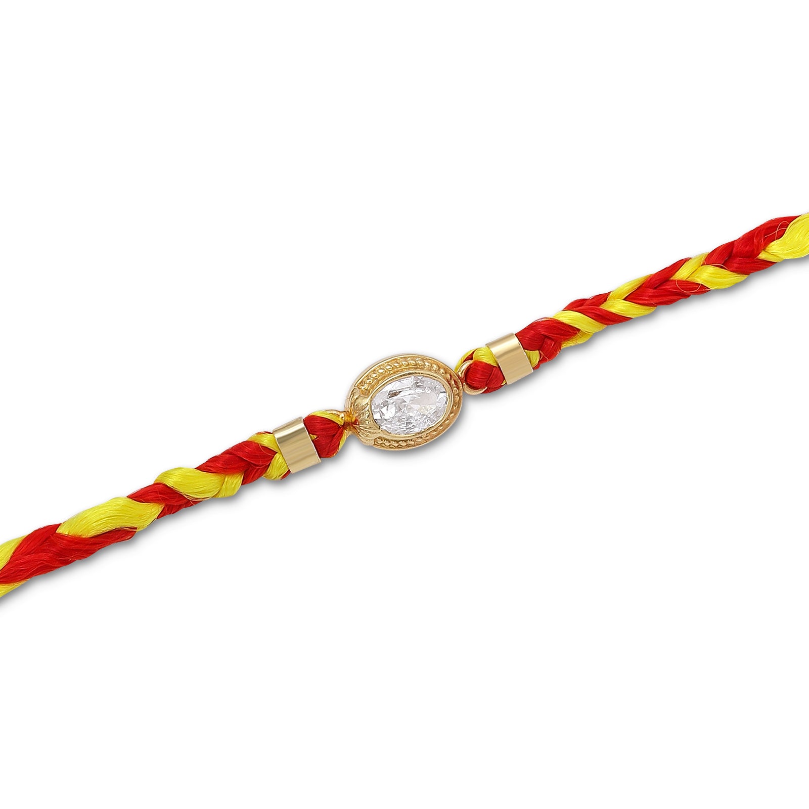Original Silver Rakhi - Timeless Elegance With Oval Essence - Tweov Jewels