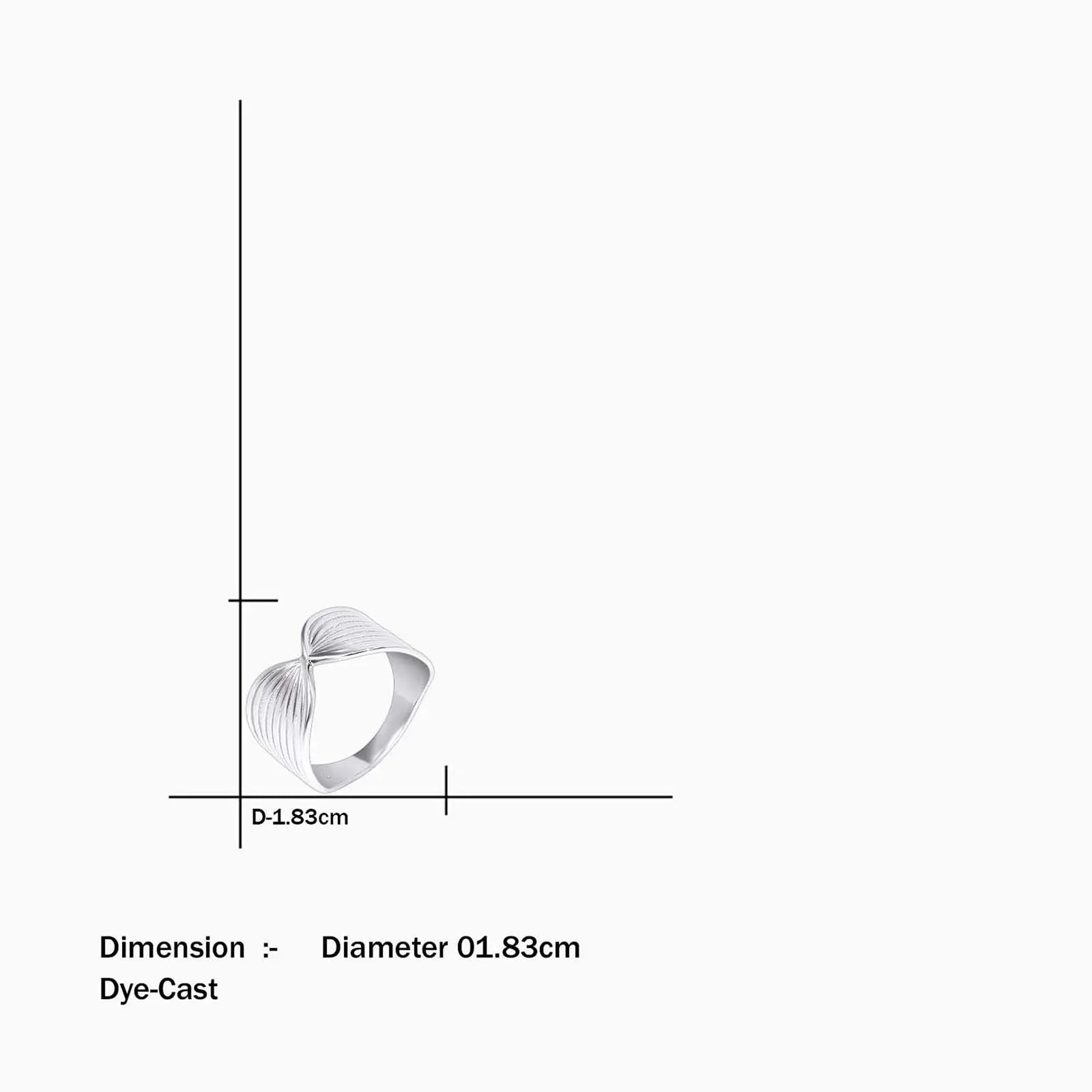 Silver Wing Design Band Ring - Tweov Jewels