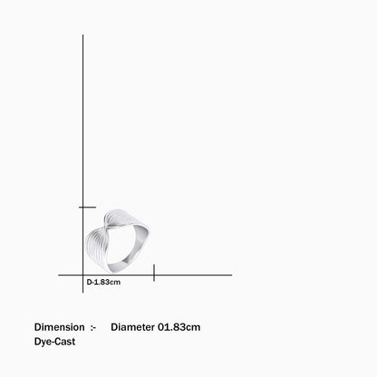 Silver Wing Design Band Ring - Tweov Jewels